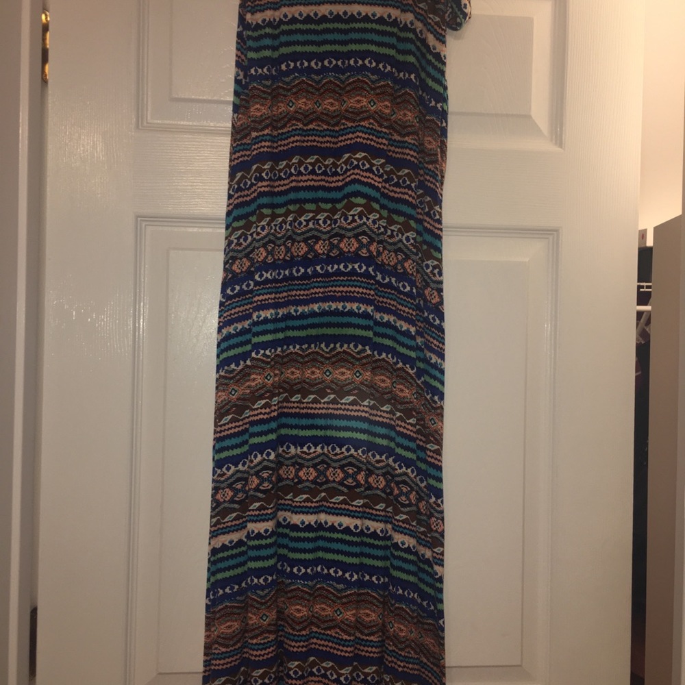 Tube Dress/Long Skirt Multicolor Aztec